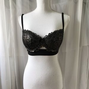 🖤Pink Date Metallic Bustier Bra🖤